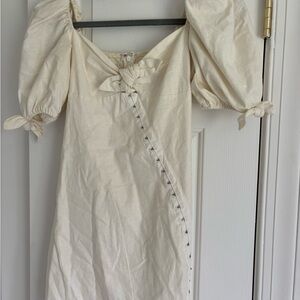 For Love & Lemons - i Cream Puff Sleeve Dress. size M